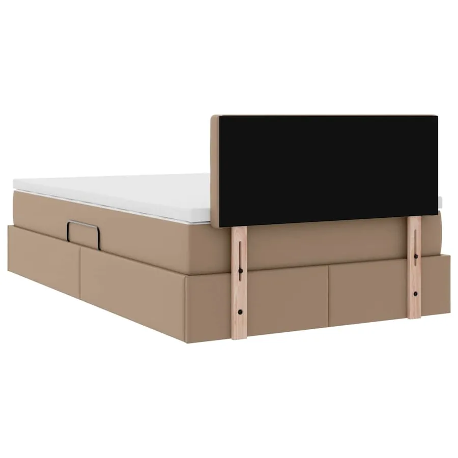Lit avec rangement et LED avec stockage Cappuccino 120 x 200 cm - 11