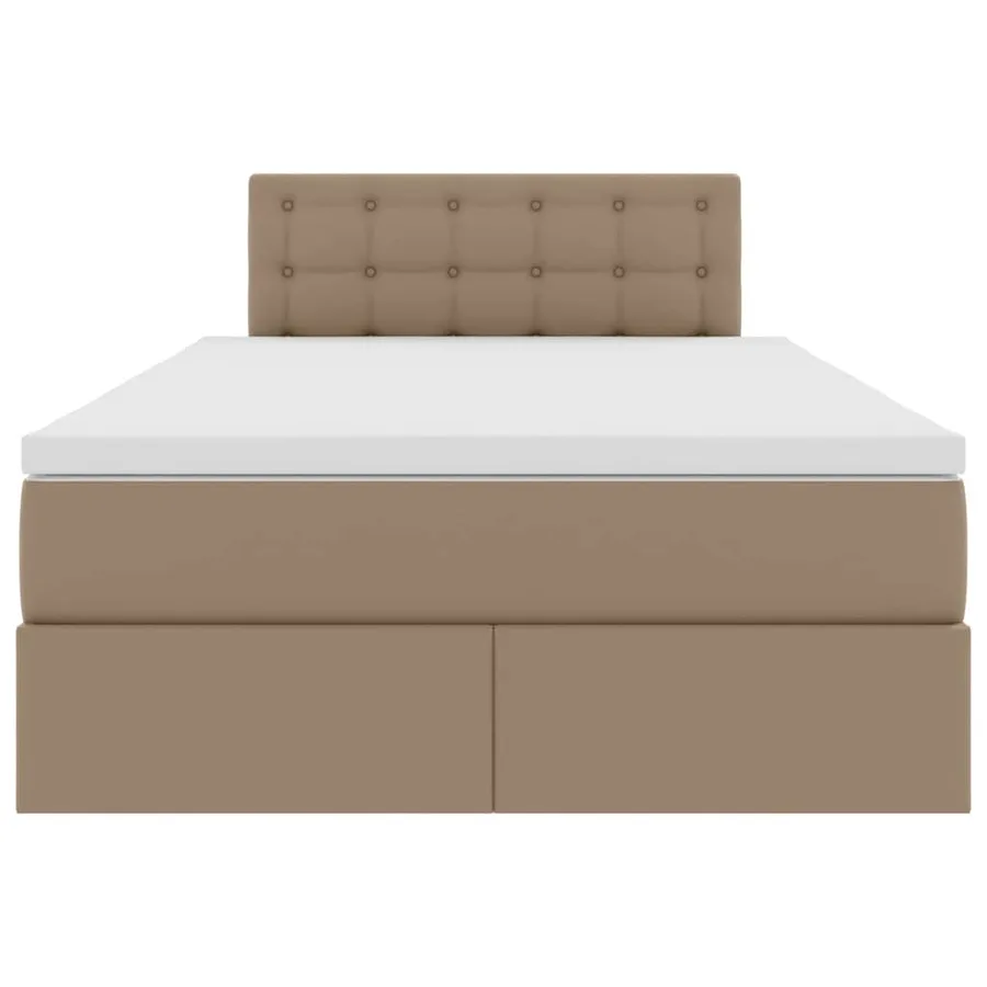Lit avec rangement et LED avec stockage Cappuccino 120 x 200 cm - 7