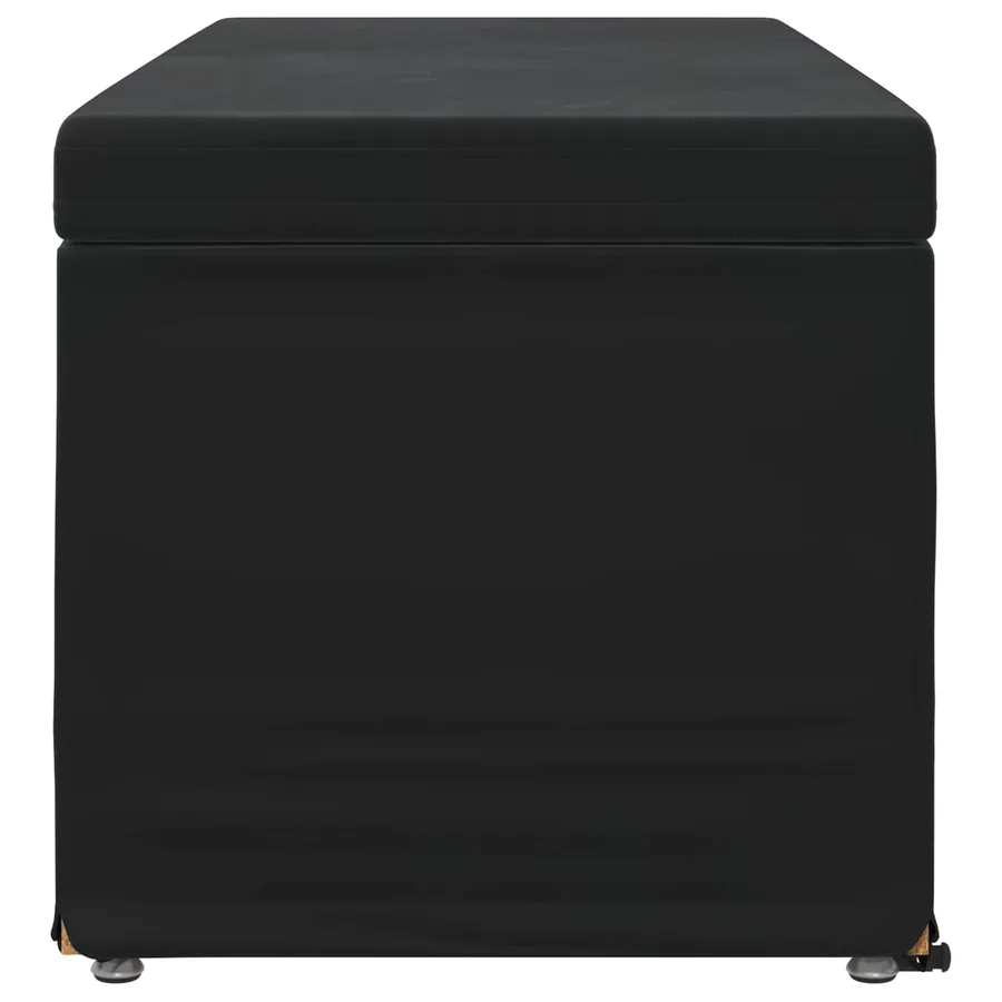 Tabouret Noir 101 x 41 x 40 cm Velours et Bois Composite - 5