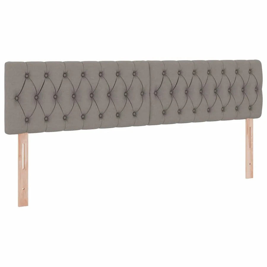 Lit de rangement LED avec matelas Taupe 160 x 200 cm Tissu - 8