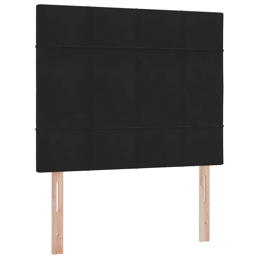 Lit avec rangement et matelas Noir 120 x 190 cm Velours - 9