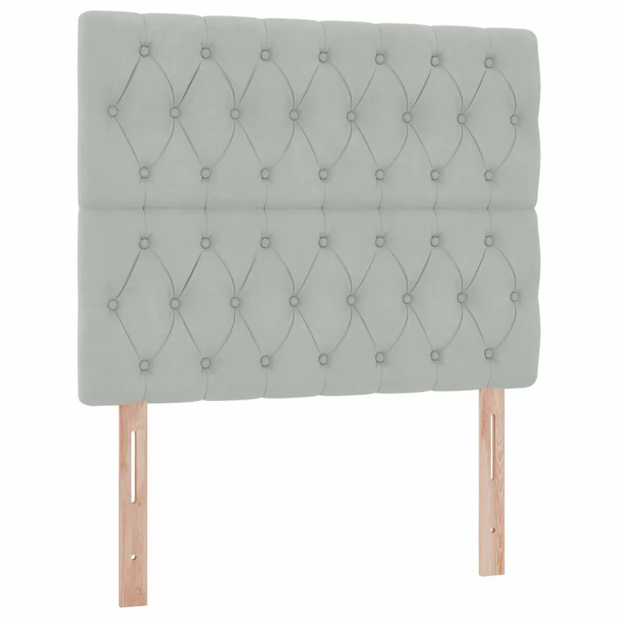 Lit de rangement LED avec matelas Gris clair 120 x 190 cm - 10