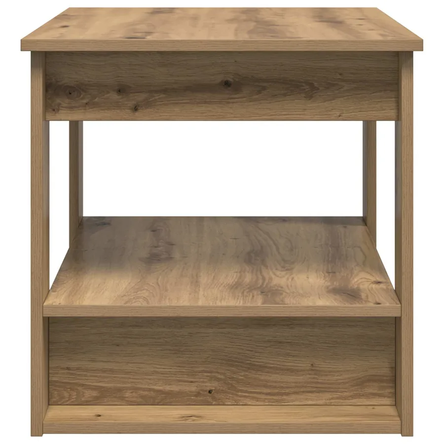Table basse Chêne artisanal 72 x 50 x 50 cm Bois d'ingénierie - 6