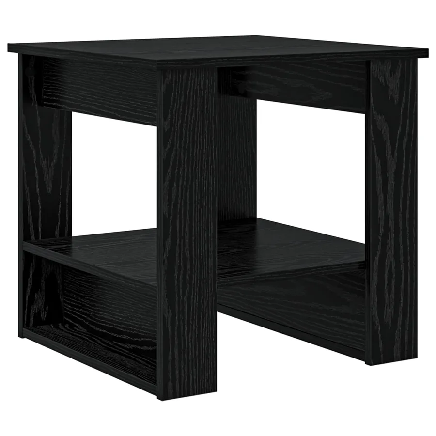 Table basse Chêne noir 51 x 50 x 50 cm Bois d'ingénierie - 2