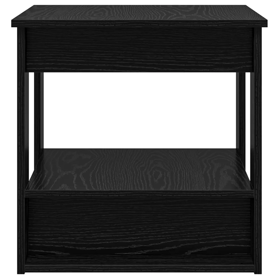 Table basse Chêne noir 51 x 50 x 50 cm Bois d'ingénierie - 6