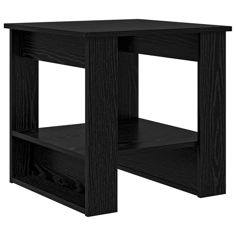 Table basse Chêne noir 51 x 50 x 50 cm Bois d'ingénierie - 7