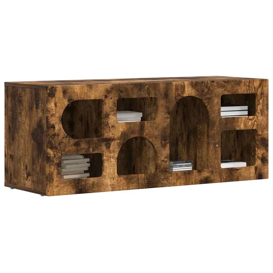 Meuble TV ELST 100 x 35 x 40 cm Chêne fumé Bois d'ingénierie - 3