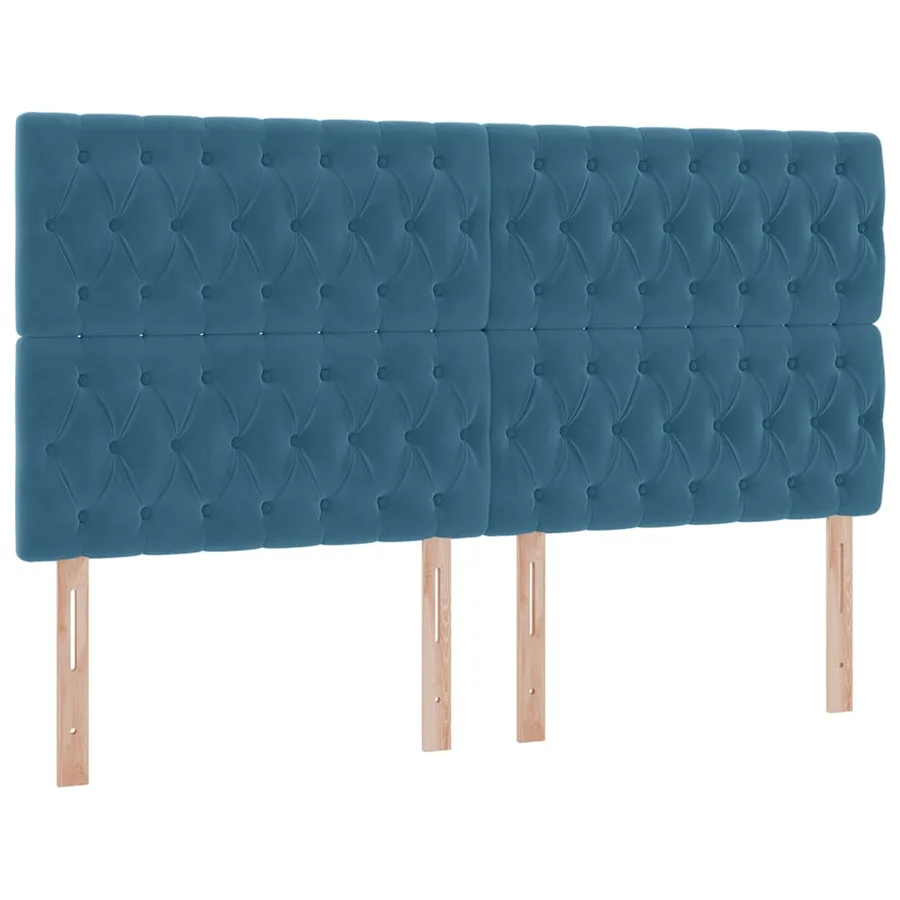Lit de rangement LED avec matelas Bleu foncé 160 x 200 cm - 10