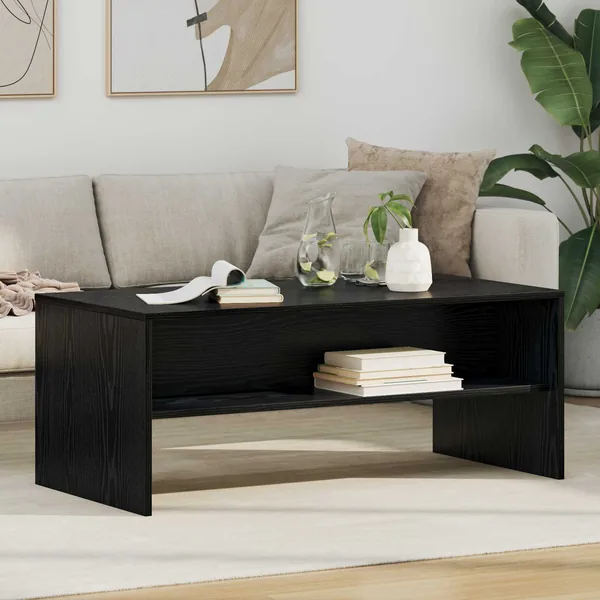 Table basse Chêne noir 100 x 50 x 40 cm Bois d'ingénierie