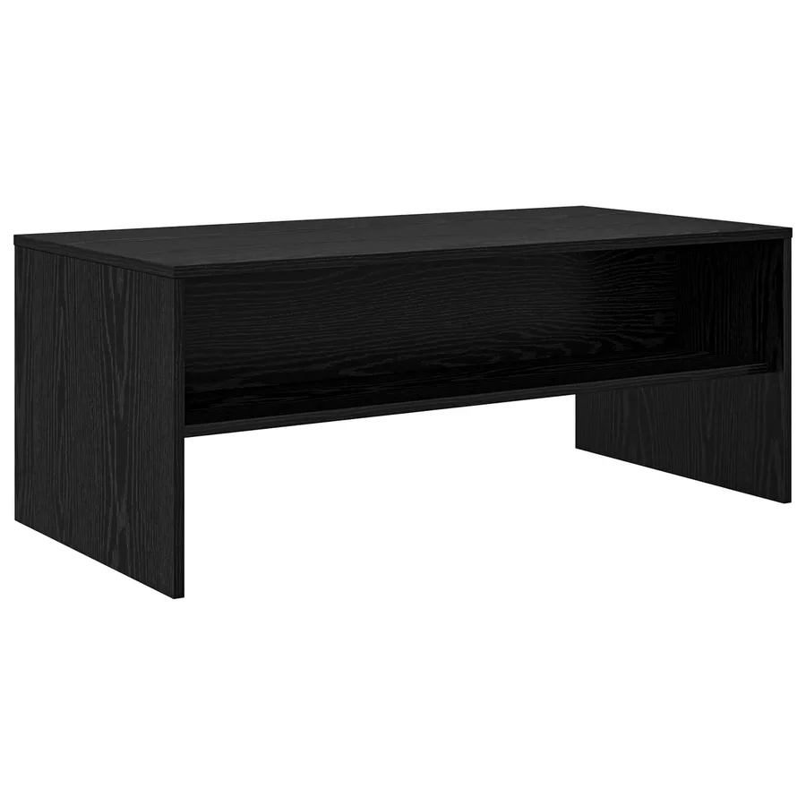 Table basse Chêne noir 100 x 50 x 40 cm Bois d'ingénierie - 2