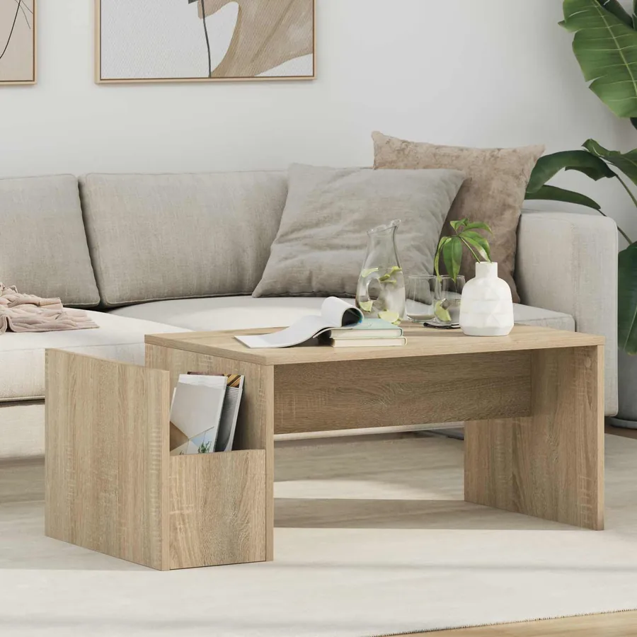 Table basse Chêne Sonoma 90 x 45 x 35 cm Bois d'ingénierie