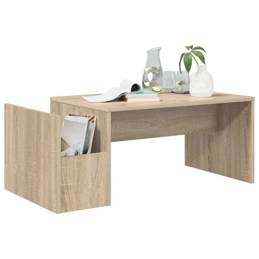 Table basse Chêne Sonoma 90 x 45 x 35 cm Bois d'ingénierie - 3