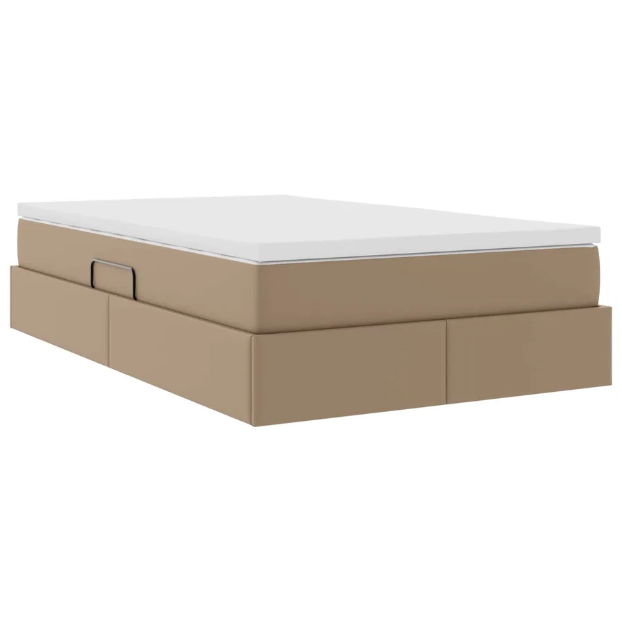 Lit avec rangement et matelas Cappuccino 120 x 190 cm - 10
