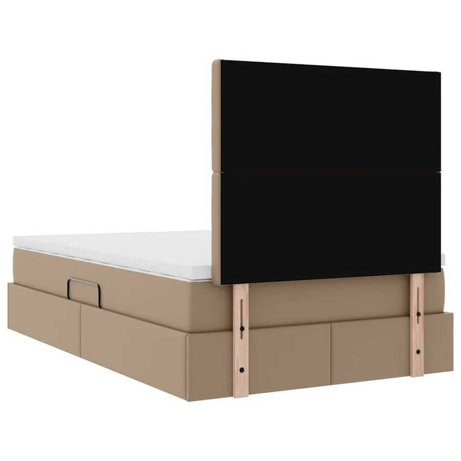 Lit de Rangement Cappuccino 120 x 190 cm Cuir synthétique - 11
