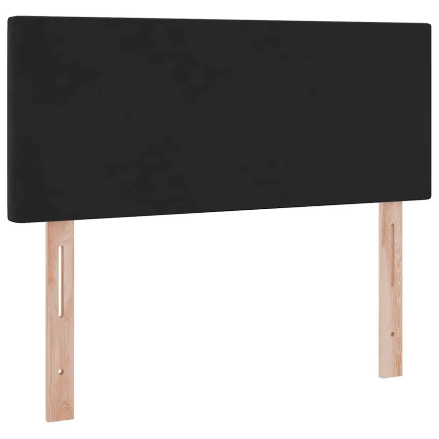 Lit de Rangement avec matelas Noir 120 x 200 cm Velours - 9