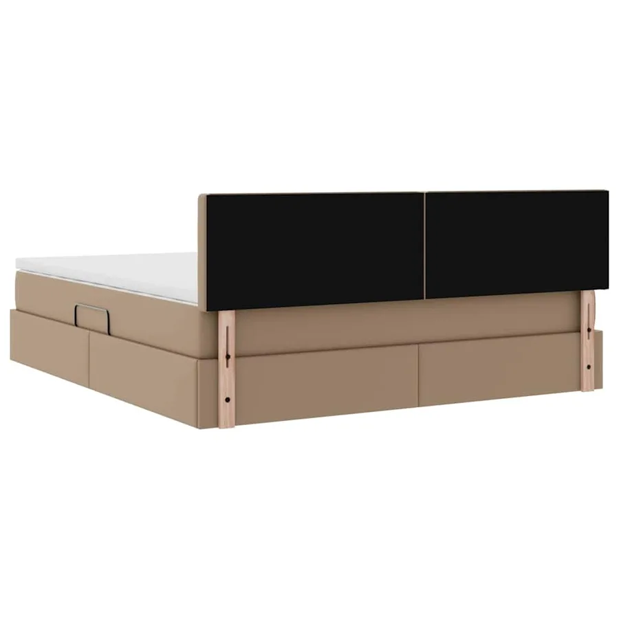 Lit avec rangement et LED avec matelas Cappuccino 160 x 200 cm - 12