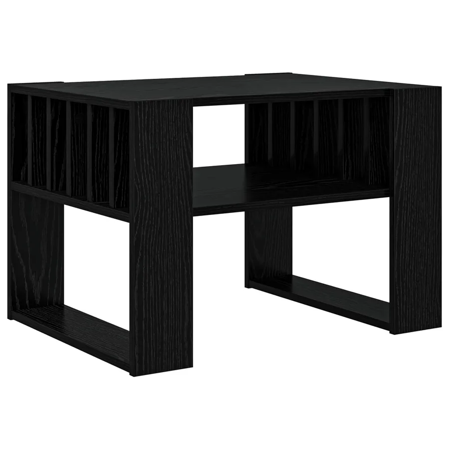 Table basse Chêne noir 66 x 49,5 x 45 cm Bois d'ingénierie - 7