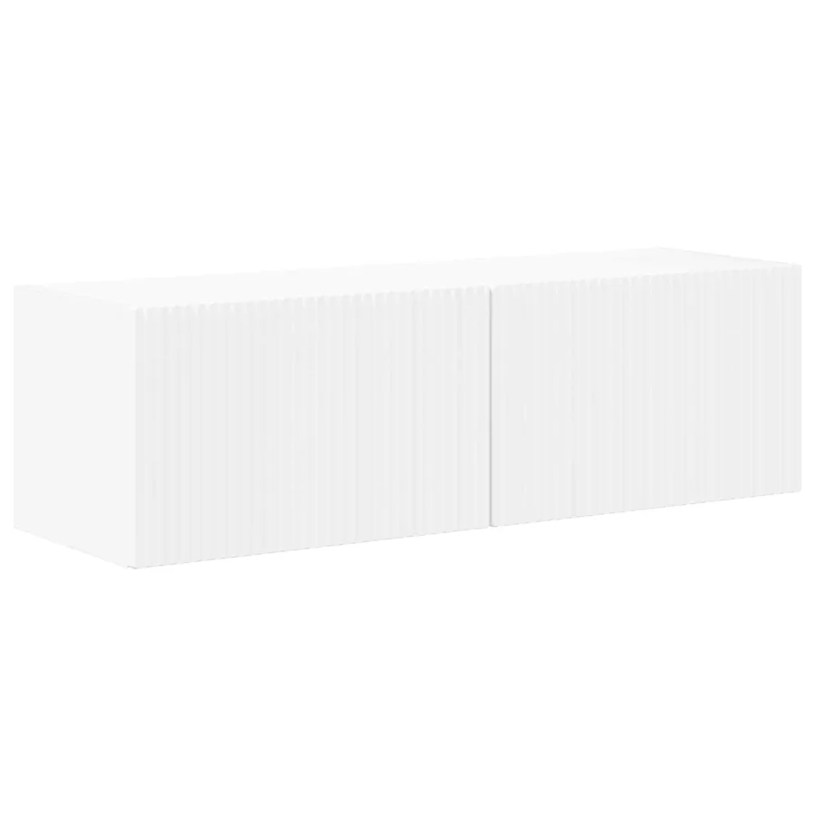 Ensemble de meuble TV mural Montage mural 6 pcs Blanc - 5