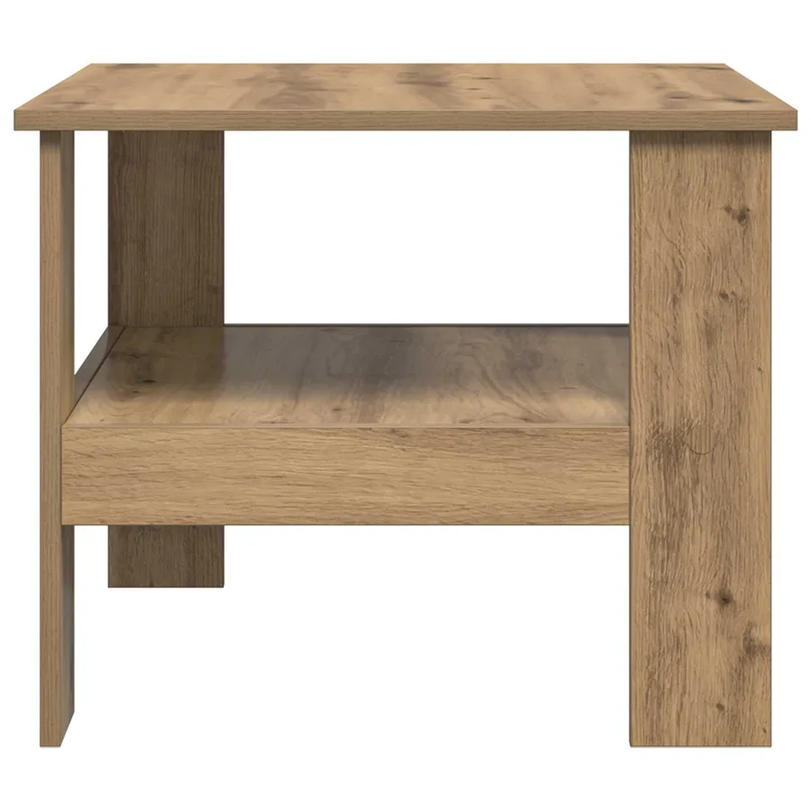 Table basse Chêne artisanal 57 x 55 x 45 cm Bois d'ingénierie - 6