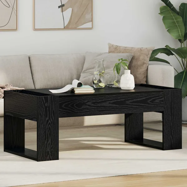 Table basse Chêne noir 110 x 50 x 41 cm Bois d'ingénierie