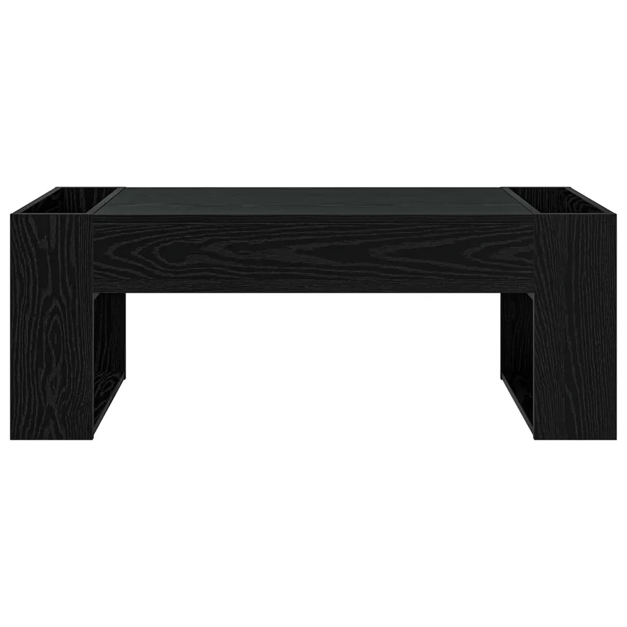 Table basse Chêne noir 110 x 50 x 41 cm Bois d'ingénierie - 5