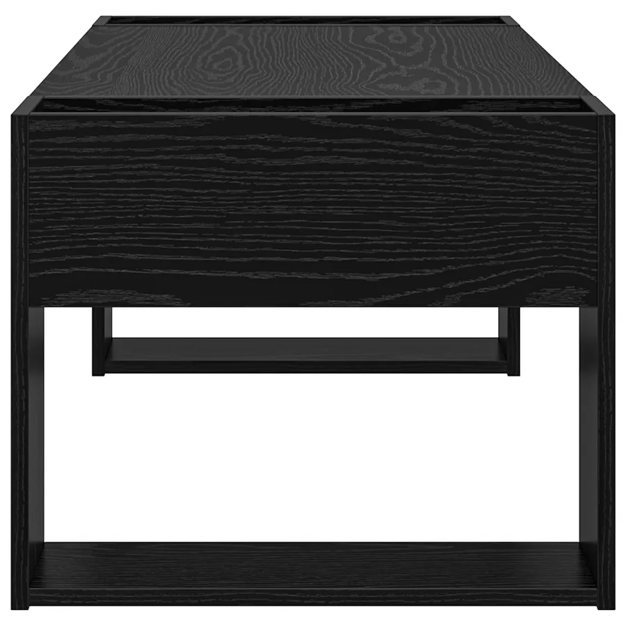 Table basse Chêne noir 110 x 50 x 41 cm Bois d'ingénierie - 6