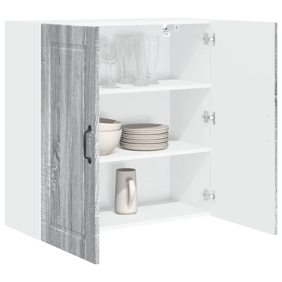 Meuble mural PORTO Gris Sonoma 80 x 31 x 80 cm - 3