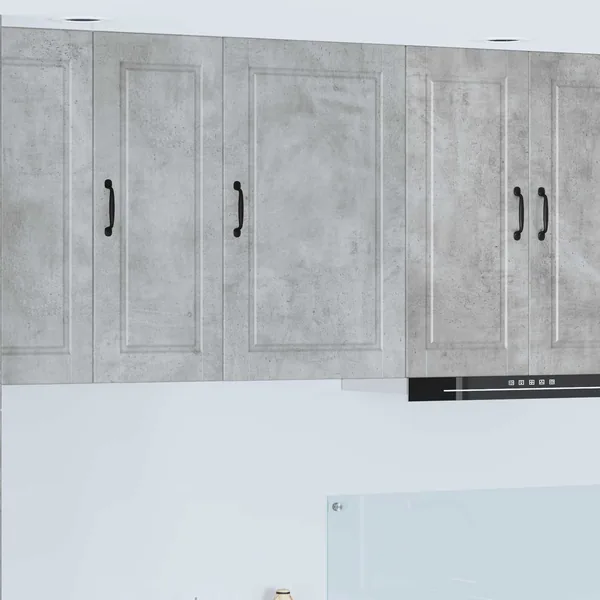 Meuble mural PORTO Gris béton 50 x 31 x 80 cm Bois d'ingénierie