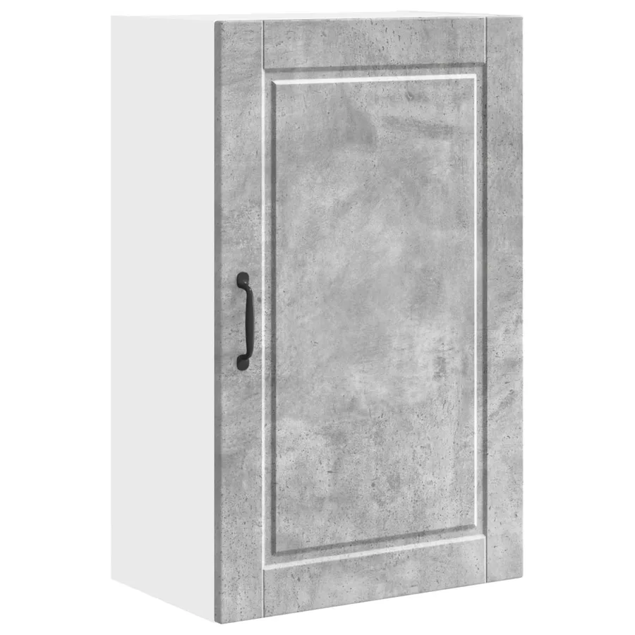 Meuble mural PORTO Gris béton 50 x 31 x 80 cm Bois d'ingénierie - 2