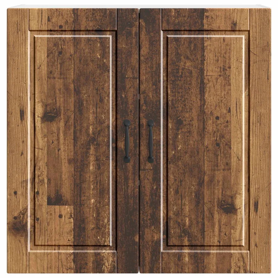 Meuble mural PORTO Bois ancien 80 x 31 x 80 cm - 6