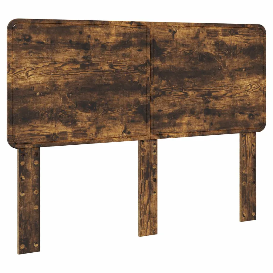 Cadre de lit Chêne fumé 140 x 190 cm Bois d'ingénierie - 7