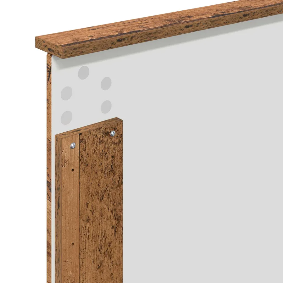 Cadre de lit Bois ancien 90 x 190 cm Bois d'ingénierie - 11