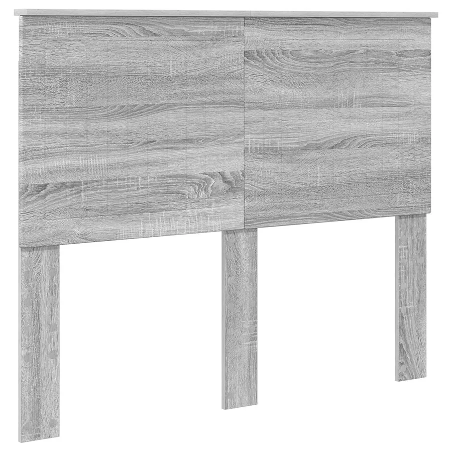 Cadre de lit Gris Sonoma 135 x 190 cm Bois d'ingénierie - 7