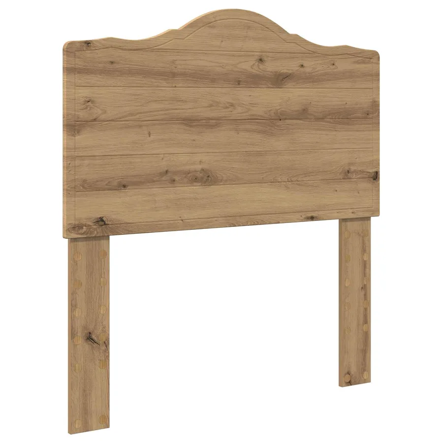 Cadre de lit Chêne artisanal 90 x 190 cm Bois d'ingénierie - 6