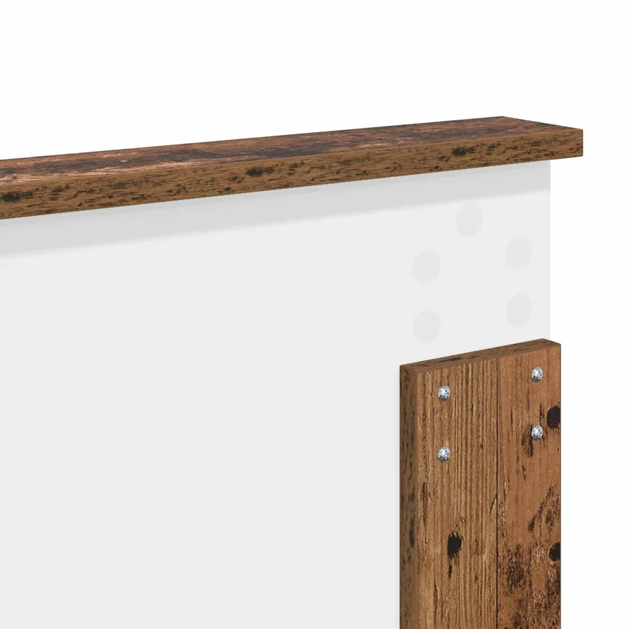 Cadre de lit Bois ancien 120 x 190 cm Bois d'ingénierie - 12