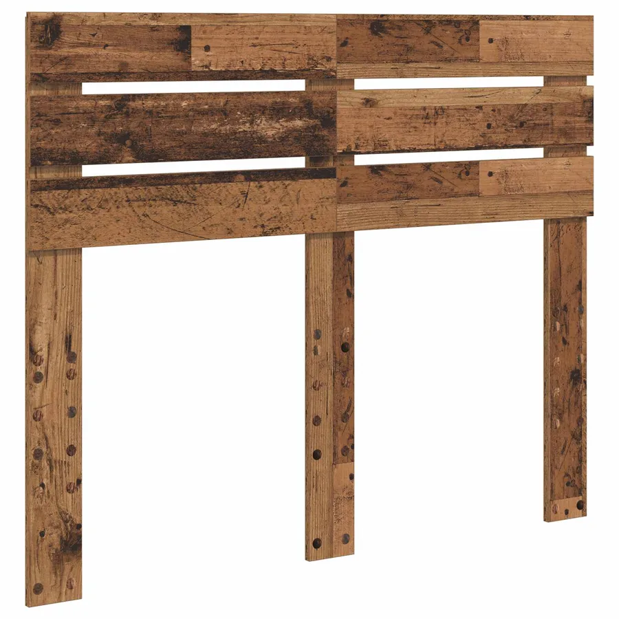 Cadre de lit Bois ancien 135 x 190 cm Bois d'ingénierie - 7