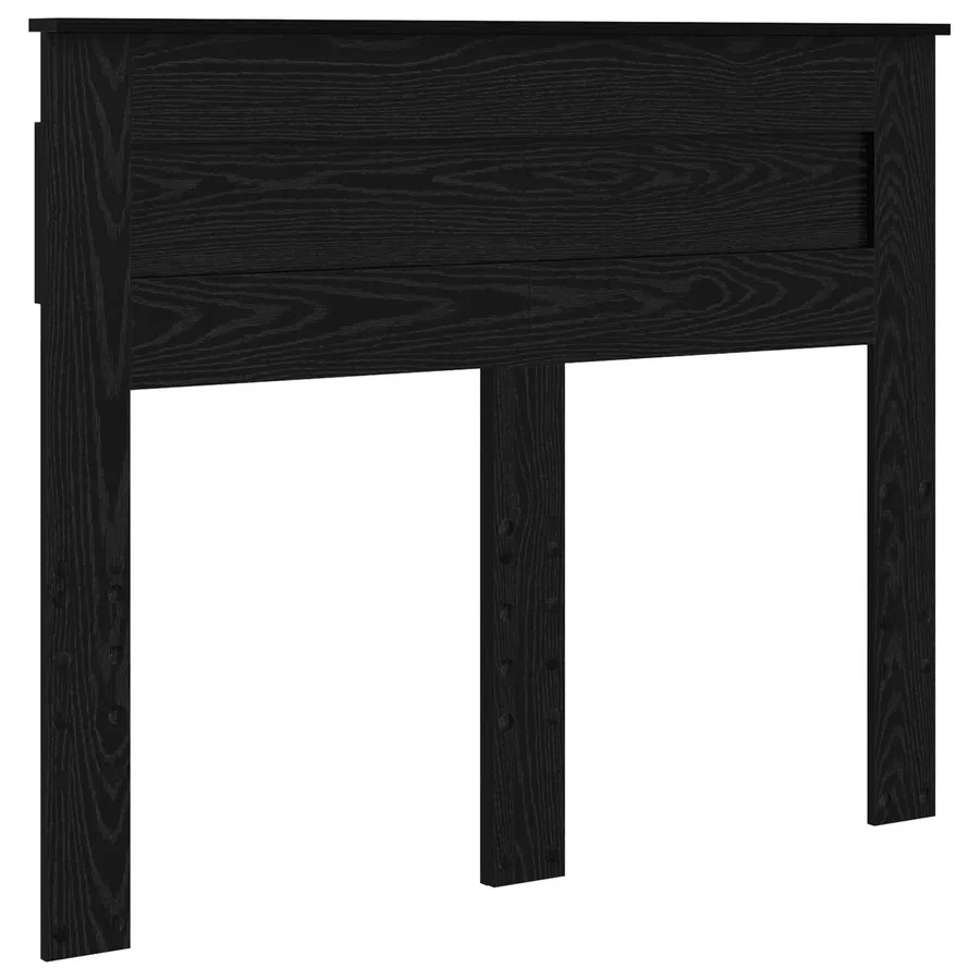 Cadre de lit Chêne noir 135 x 190 cm Bois d'ingénierie - 7