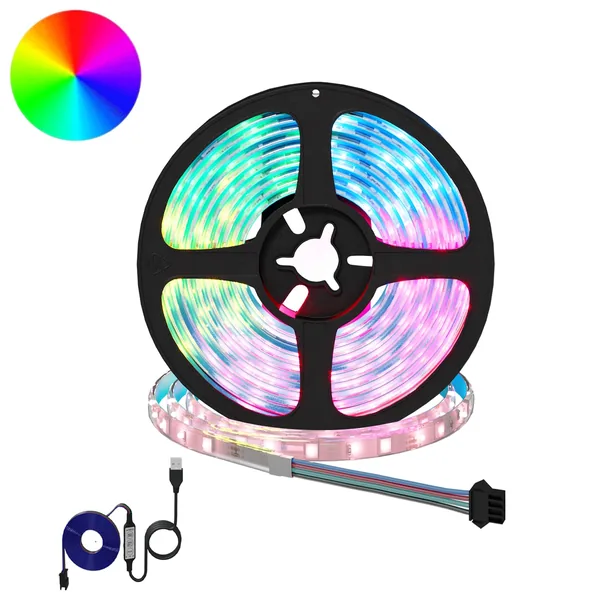 Bande LED 12 pcs Noir et Transparent 2500 mm