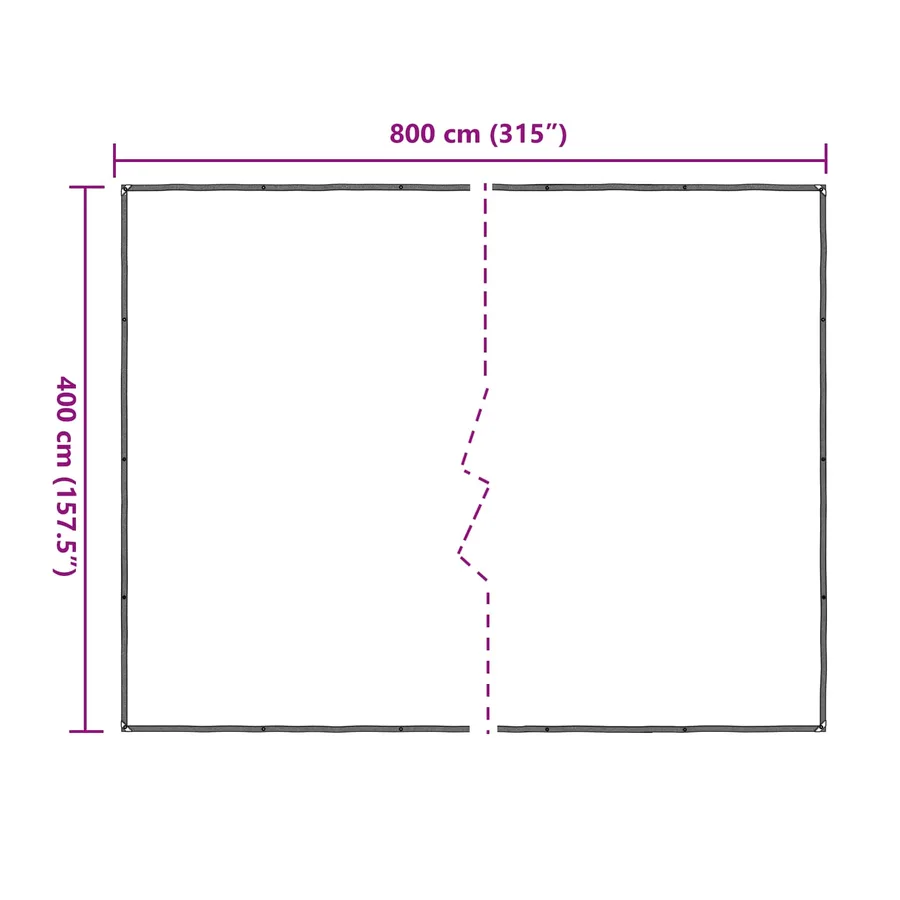 Couverture pour plantes Transparent 4 x 8 m PE - 10