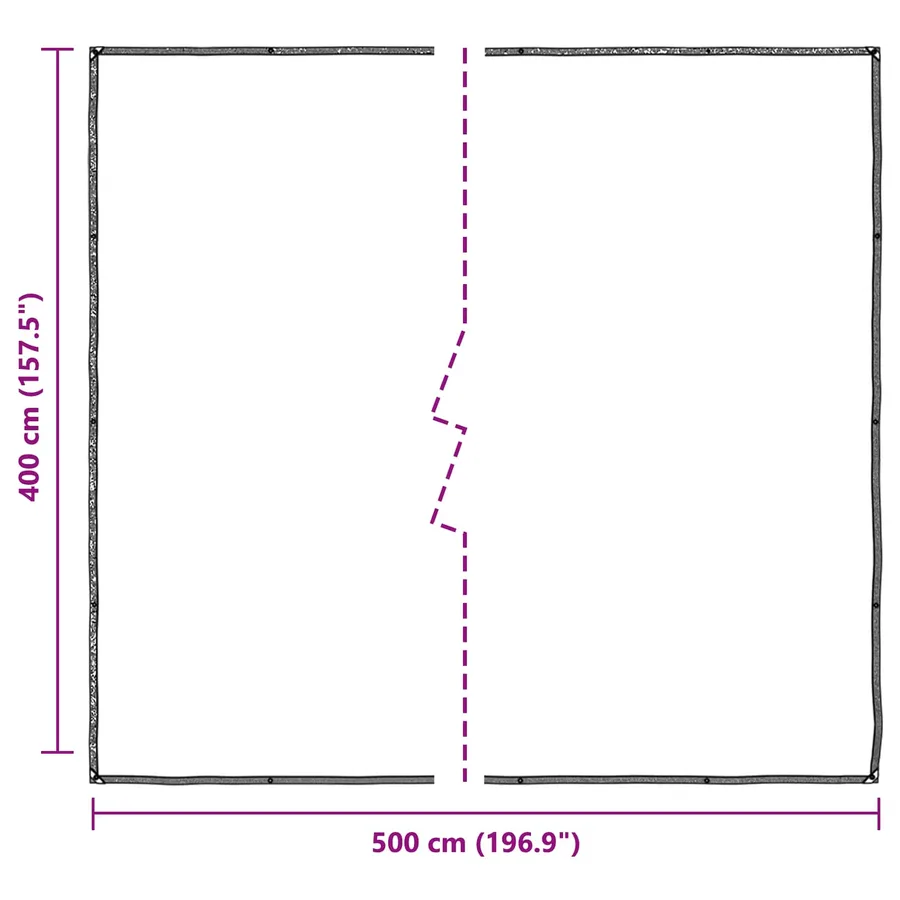 Couverture pour plantes Transparent 4 x 5 m PE - 10
