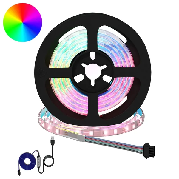 Bande LED 2 pcs Noir et Transparent 900 mm Cuivre et plastique