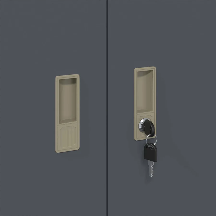 Armoire de rangement Anthracite 90 x 40 x 70 cm Acier - 9