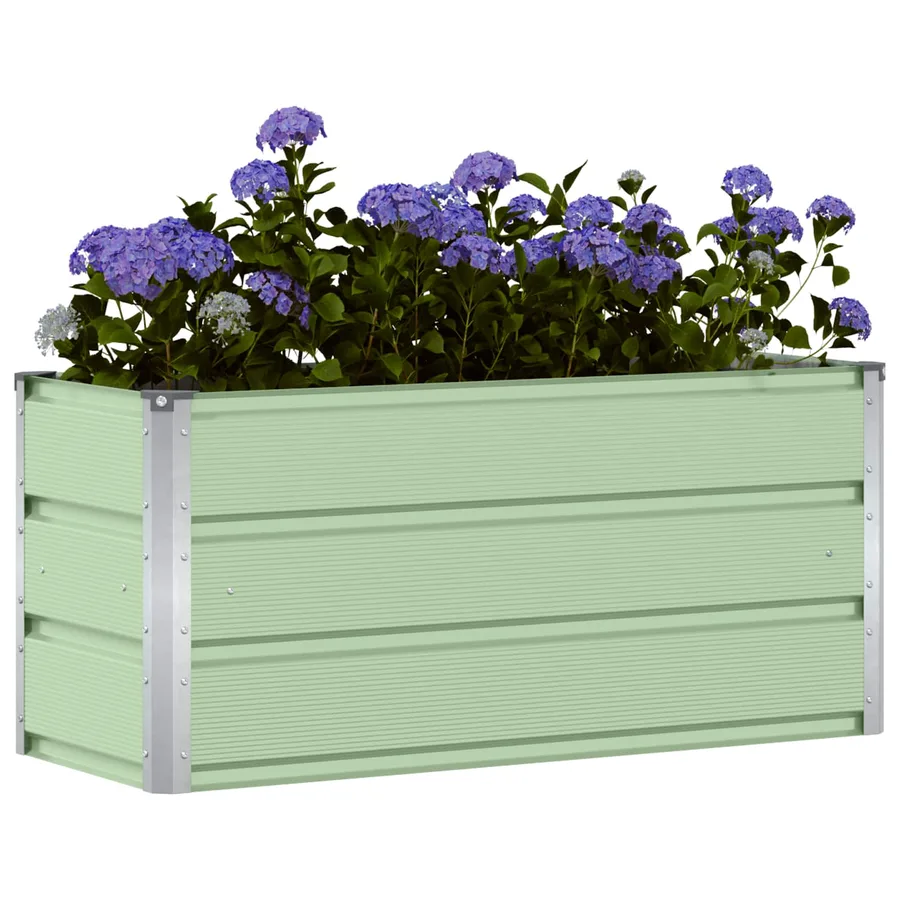 Jardinière Vert 100 x 40 x 45 cm Acier - 3