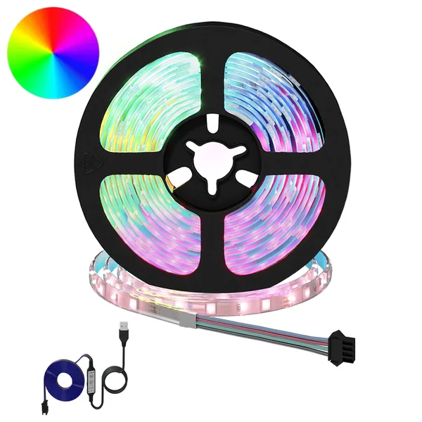 Bande LED 12 pcs Noir et Transparent 2500 mm