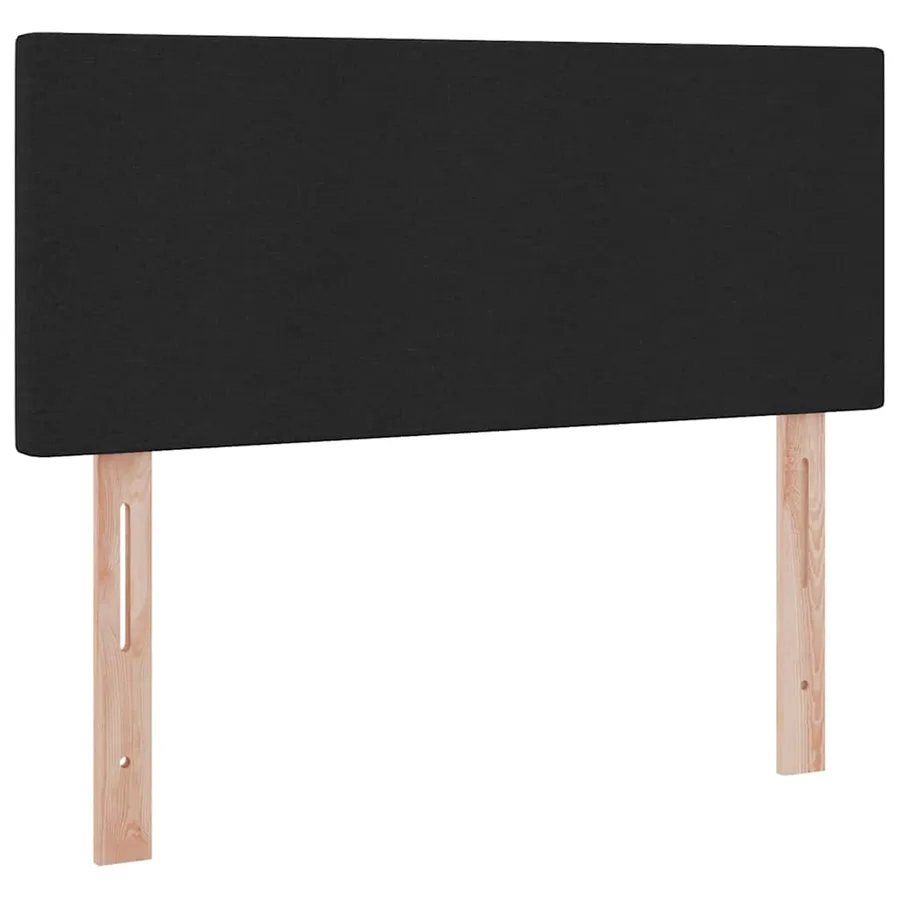 Lit de rangement LED avec matelas Noir 120 x 200 cm Tissu - 10