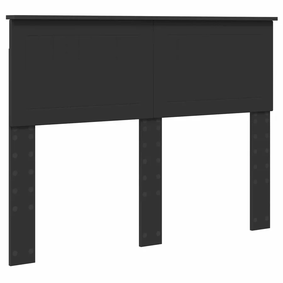 Lit de Rangement Noir 135 x 190 cm Bois d'ingénierie - 7