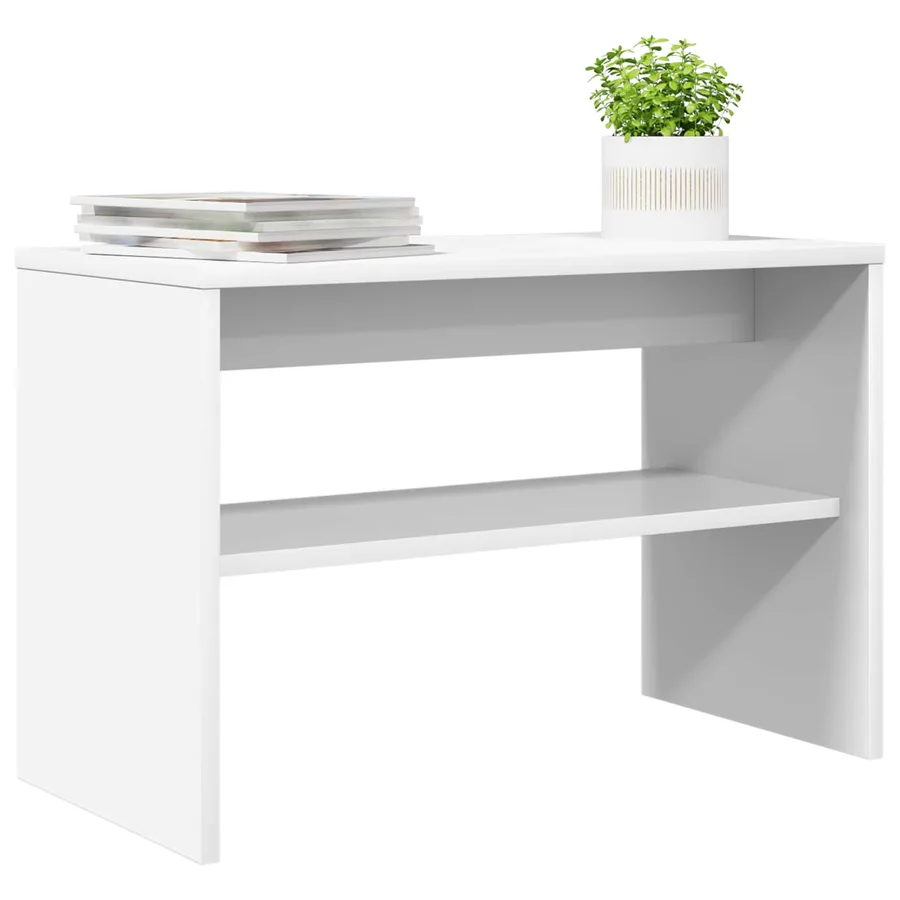Meuble TV Blanc 60 x 30 x 40 cm Bois d'ingénierie - 3