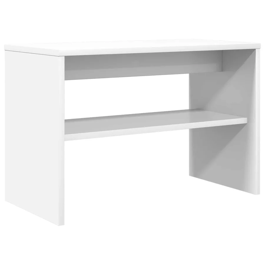 Meuble TV Blanc 60 x 30 x 40 cm Bois d'ingénierie - 7
