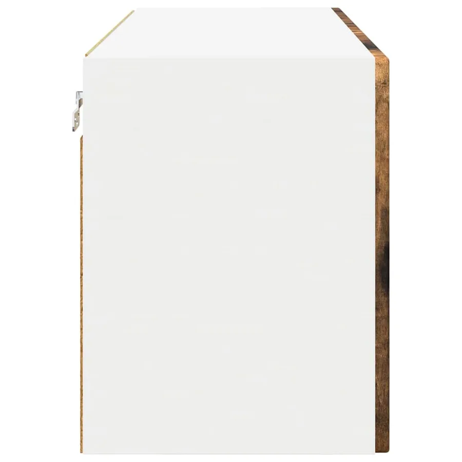Meuble mural PORTO Chêne fumé 80 x 31 x 40 cm Bois d'ingénierie - 7