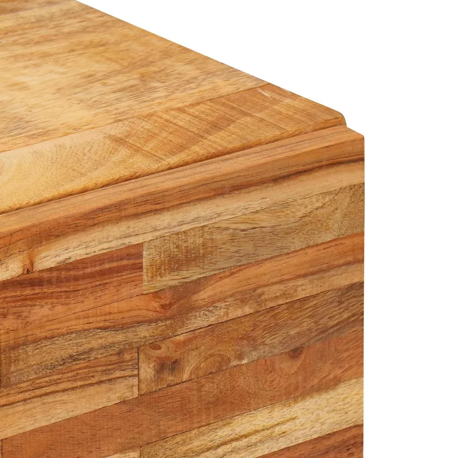 Meuble d'appoint Marron 90 x 33 x 75 cm Bois de mangue massif - 6